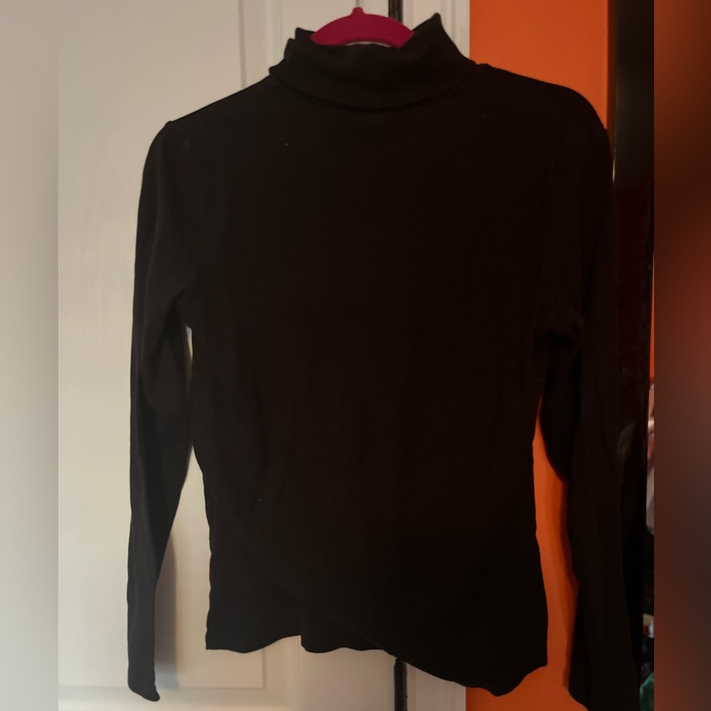 Croft & Barrow plain black turtleneck (size S)